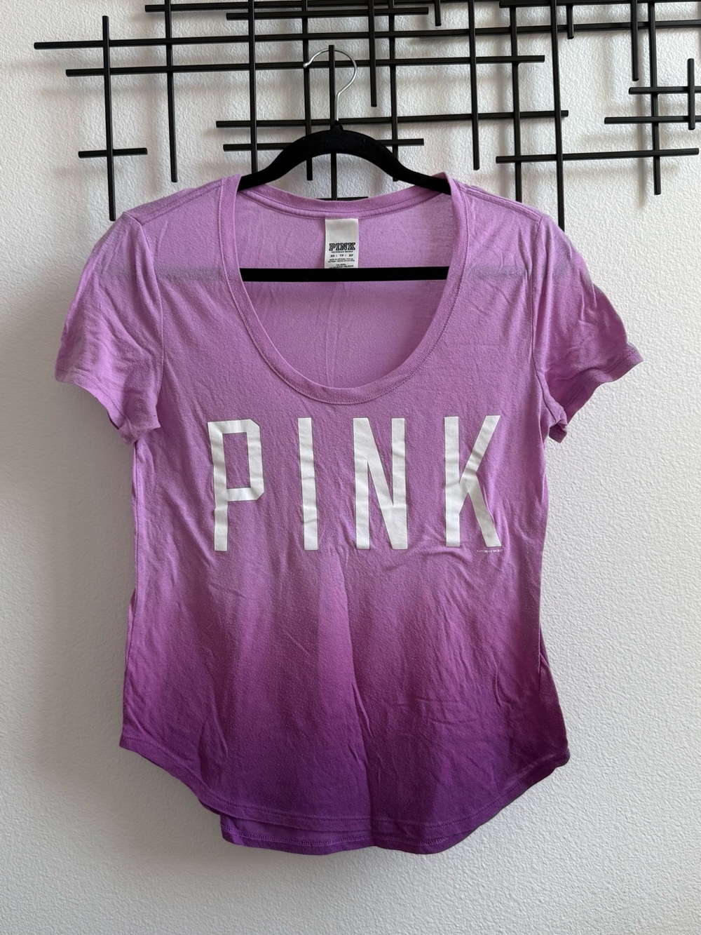 PINK Victoria’s Secret Purple Logo Tee XS